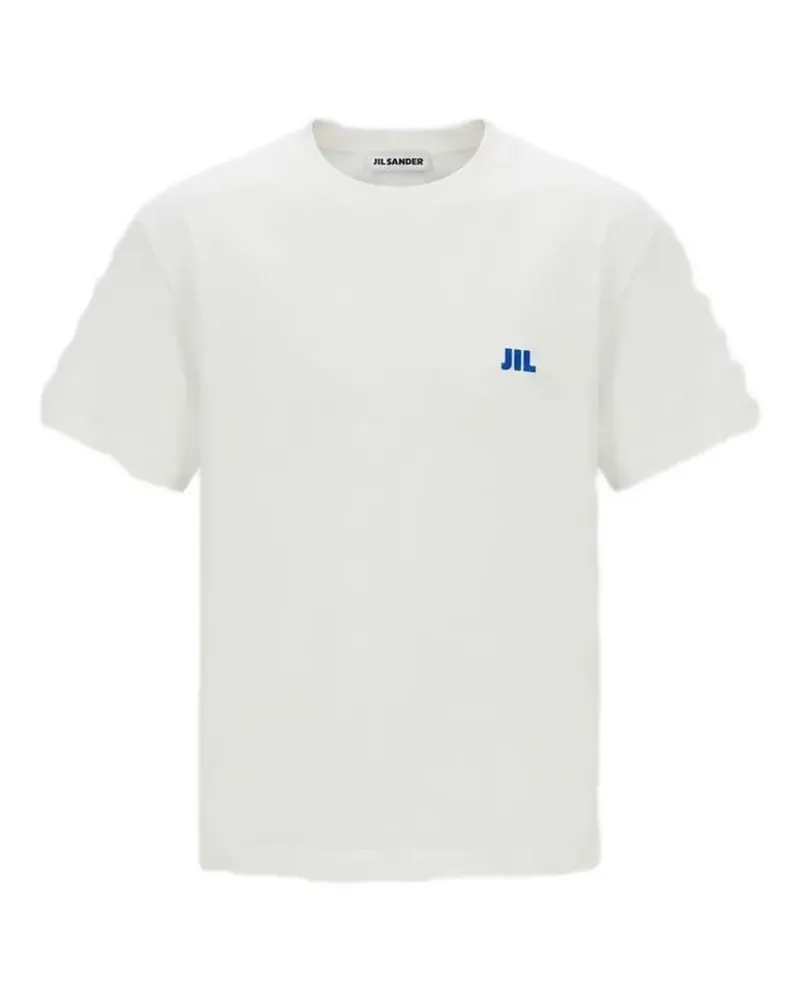 Jil Sander logo-print cotton T-shirt - Weiß Weiß