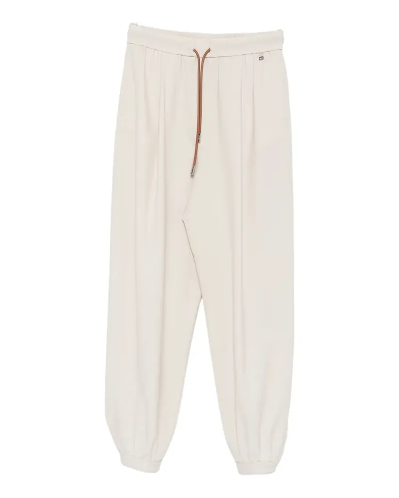 Herno drawstring-waistband elasticated-cuffs trousers - Nude Nude