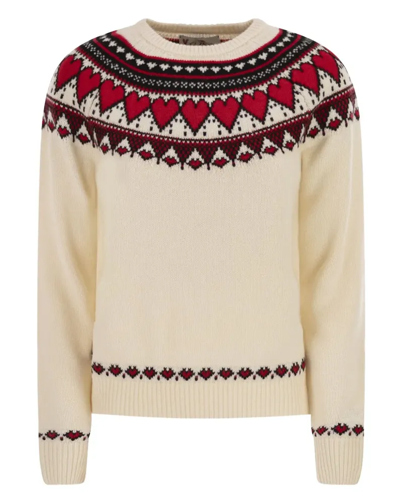 MC2 Saint Barth New Queen Pullover mit Jacquardmuster - Nude Nude