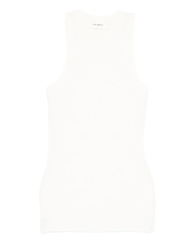 Lisa Yang Amya ribbed top - Weiß Weiß