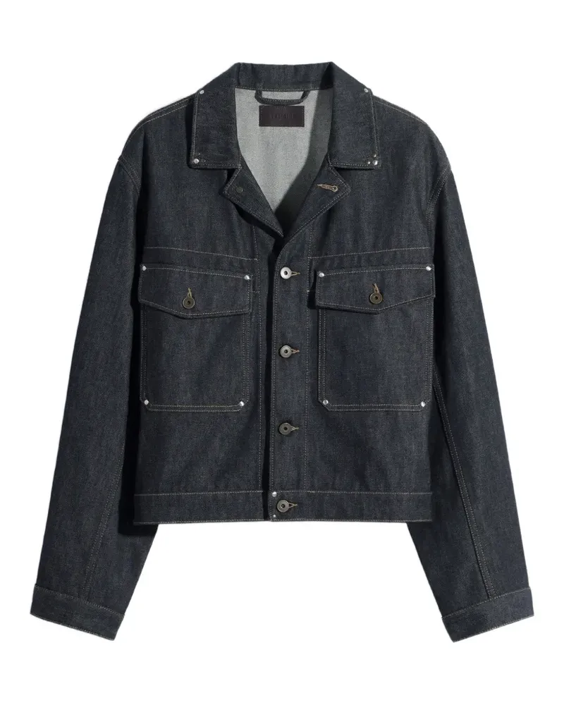 Christophe Lemaire Jeansjacke mit Nieten - Blau Blau