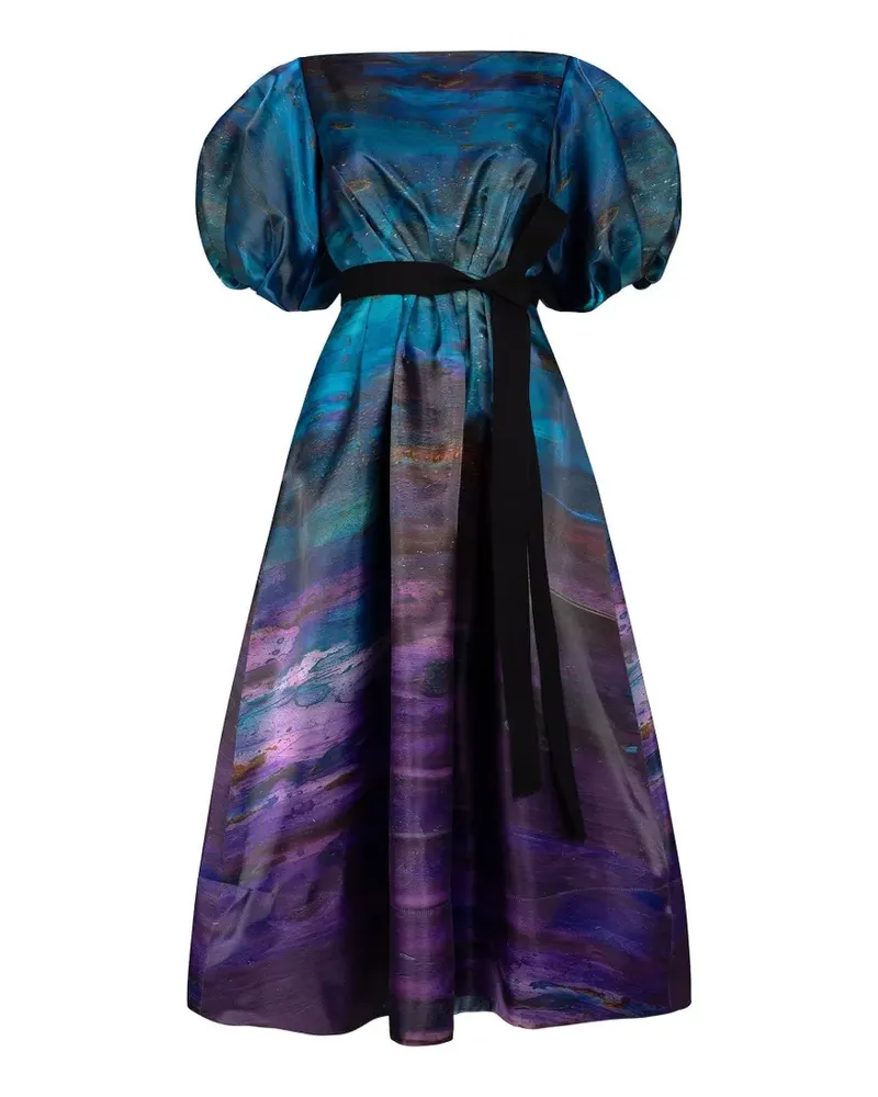 Roksanda Ilincic Zinnia puff-sleeve dress - Blau Blau