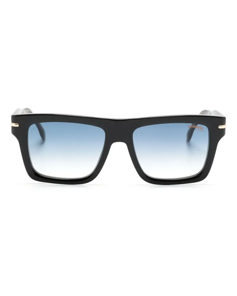 Carrera 305/ Sonnenbrille mit eckigem Gestell - Schwarz Schwarz