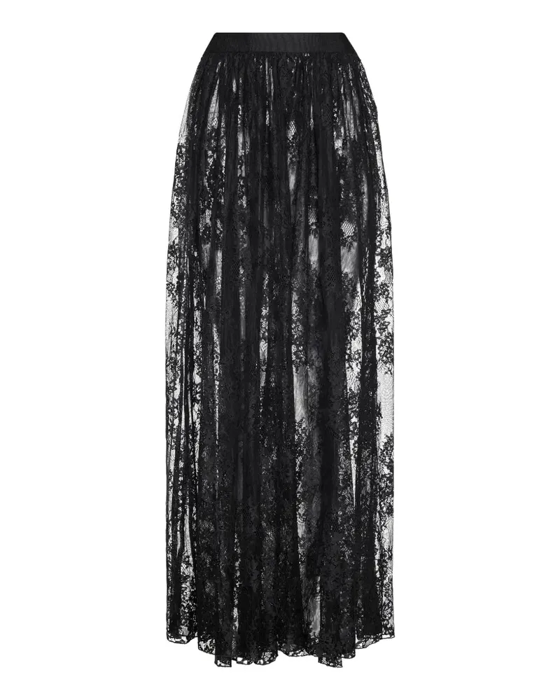 L'Agence Alona lace skirt - Schwarz Schwarz