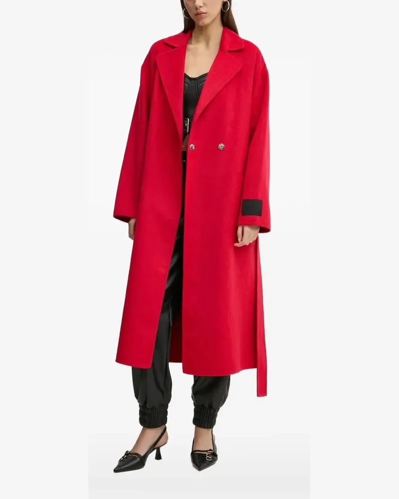 HUGO BOSS Mantel mit Gürtel - Rot Rot