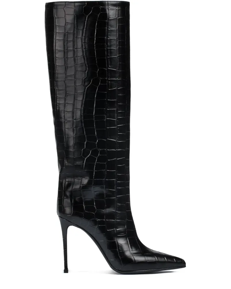 Le Silla Kniehohe Bella Stiefel 100mm - Schwarz Schwarz