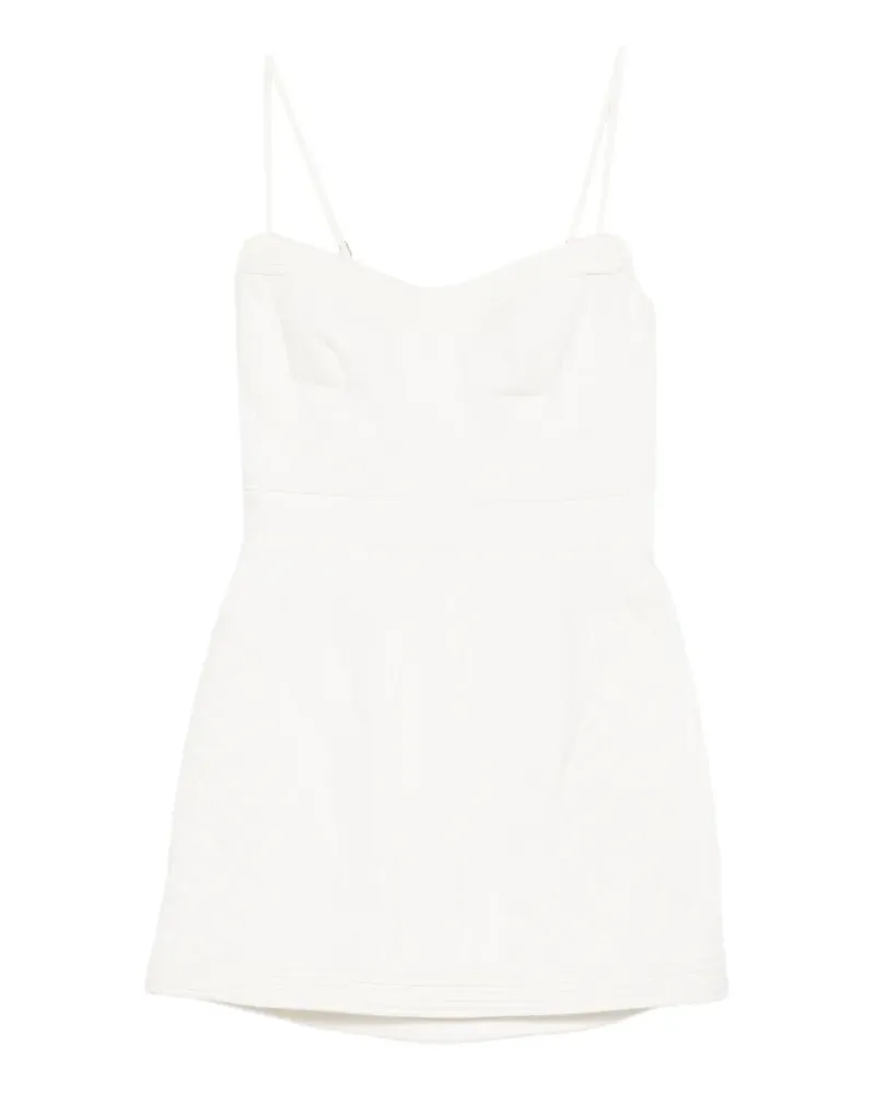 Zimmermann Strukturiertes Kleid mit Riemen - Weiß Weiß