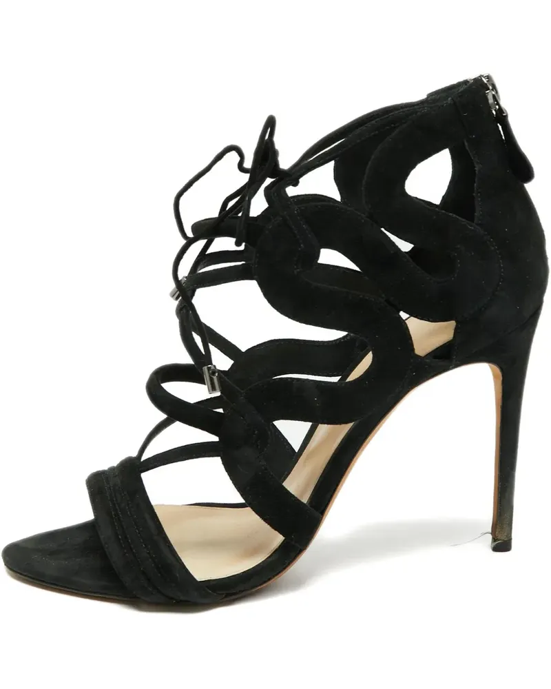 Alexandre Birman Pre-owned Sandalen aus Wildleder 110mm - Schwarz Schwarz
