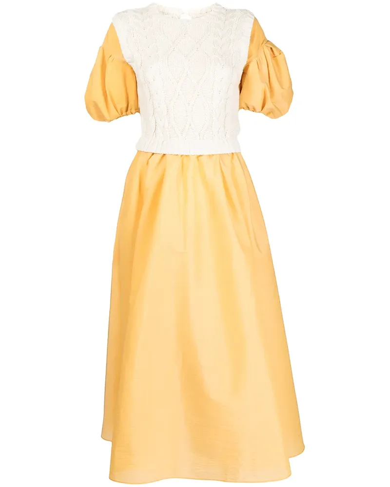 Rosie Assoulin Kleid im Layering-Look - Orange Orange