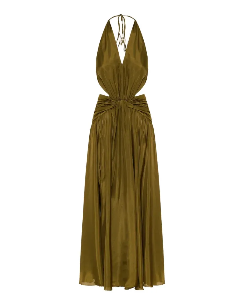 Zimmermann Indra halterneck maxi dress - Grün Grün