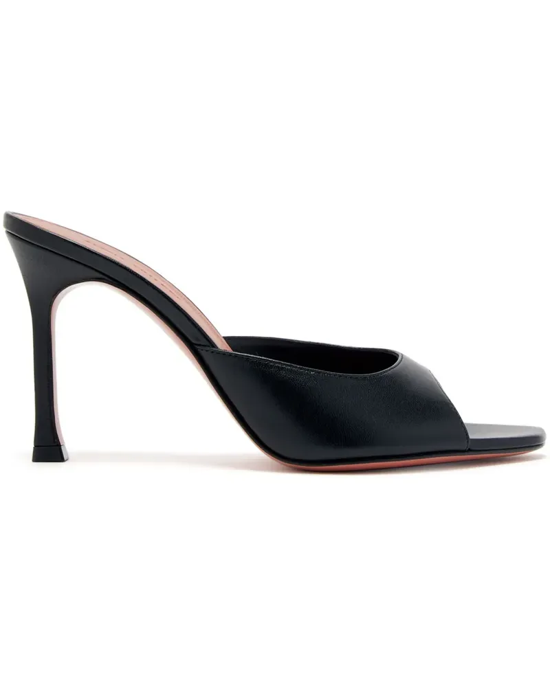 Amina Muaddi Alexa Mules 95mm - Schwarz Schwarz