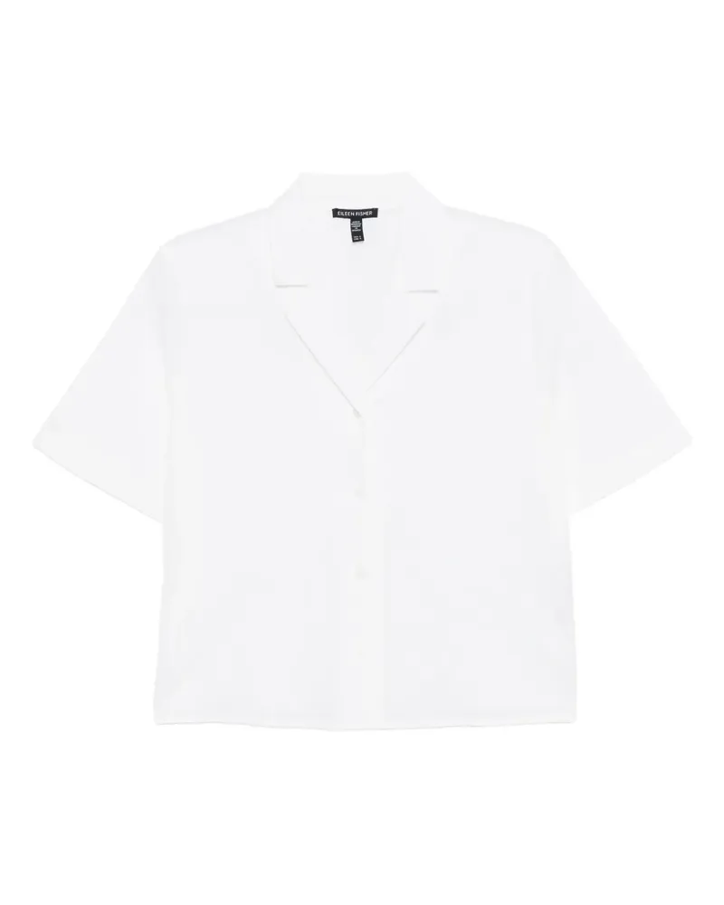 Eileen Fisher Texturiertes Hemd - Weiß Weiß