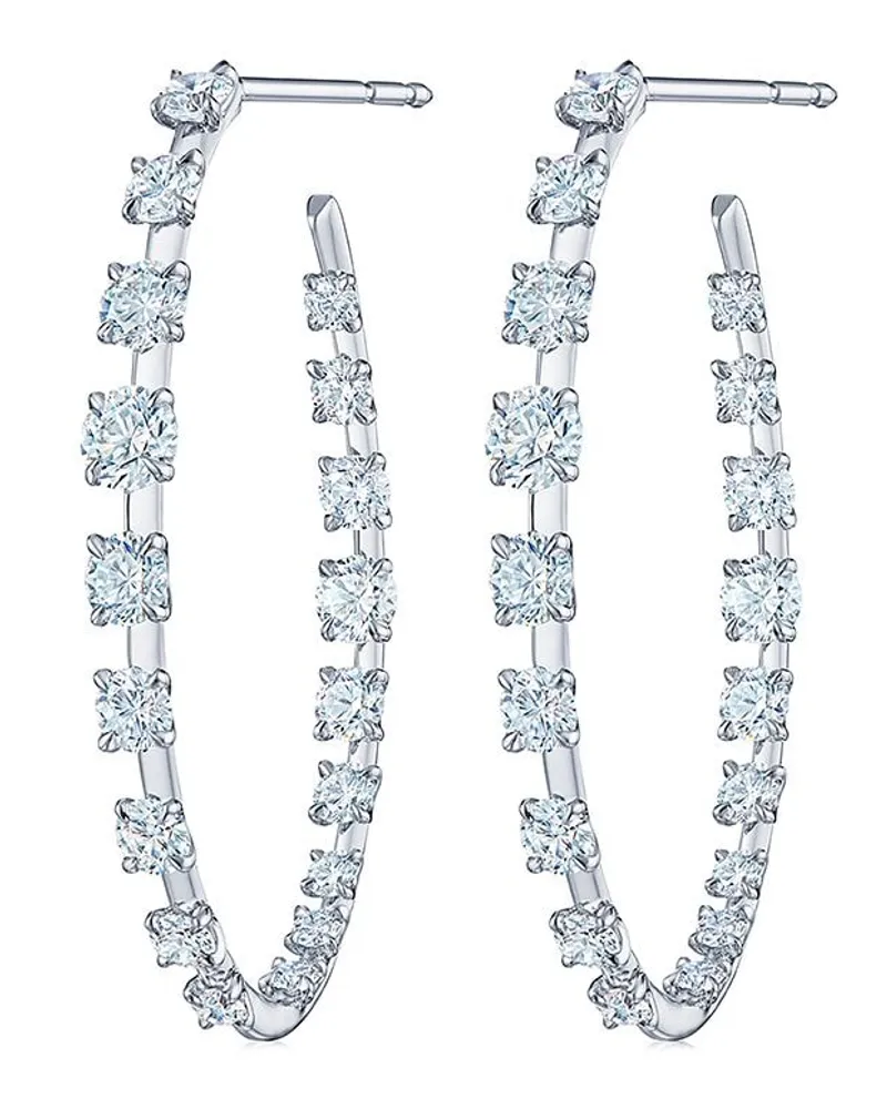 KWIAT 18kt Weißgoldohrringe mit Diamanten - Silber Silber