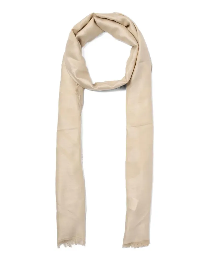 Max Mara Selvi fringed scarf - Nude Nude