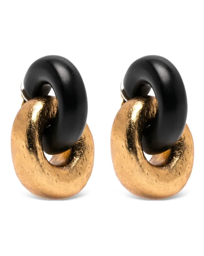 Monies Creolen mit verschlungenem Design - Gold Gold