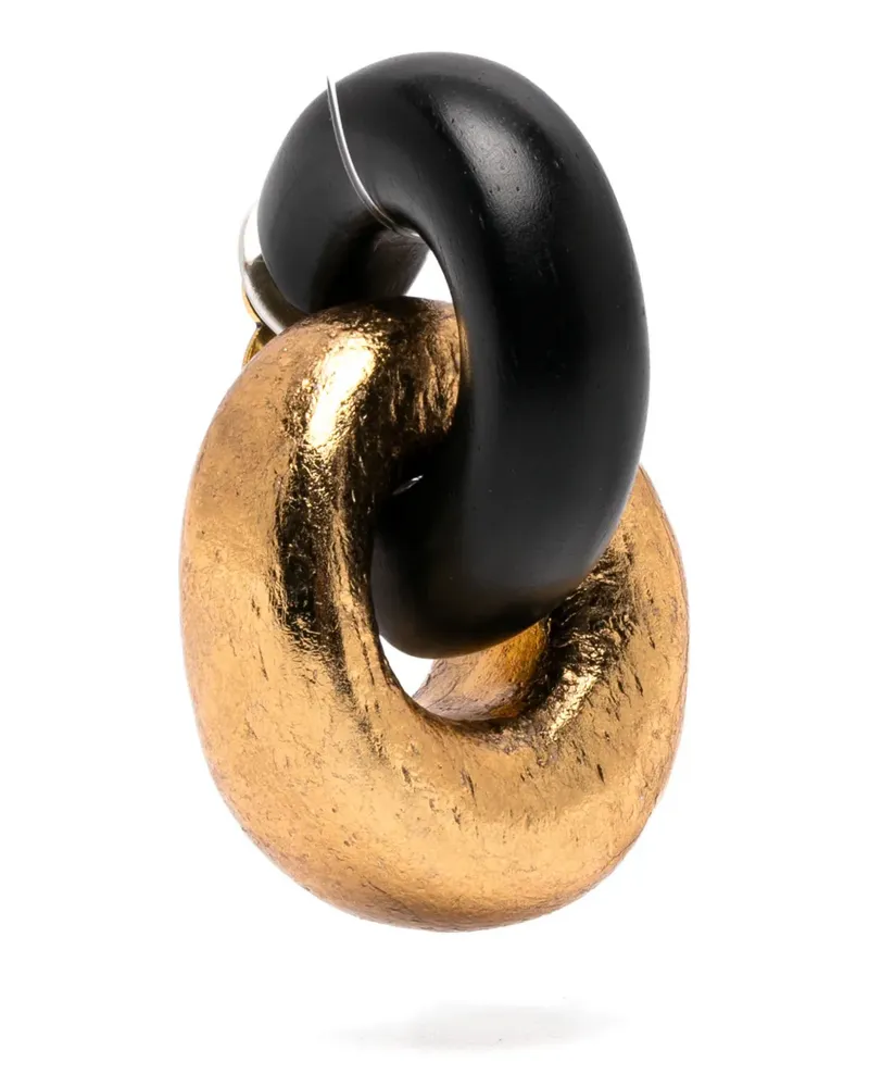 Monies interlocking-hoop earrings - Gold Gold