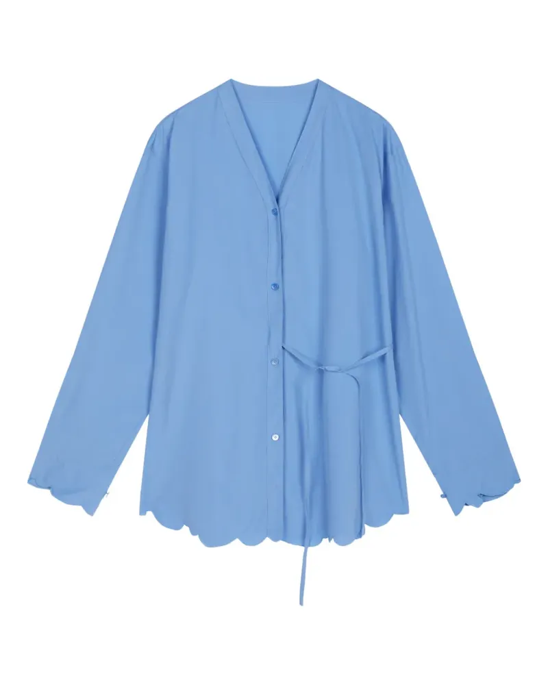 JNBY Hemd mit Wellenkanten - Blau Blau