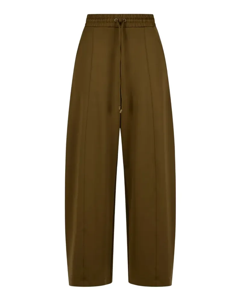 Max Mara Hose mit Kordelzug - Braun Braun
