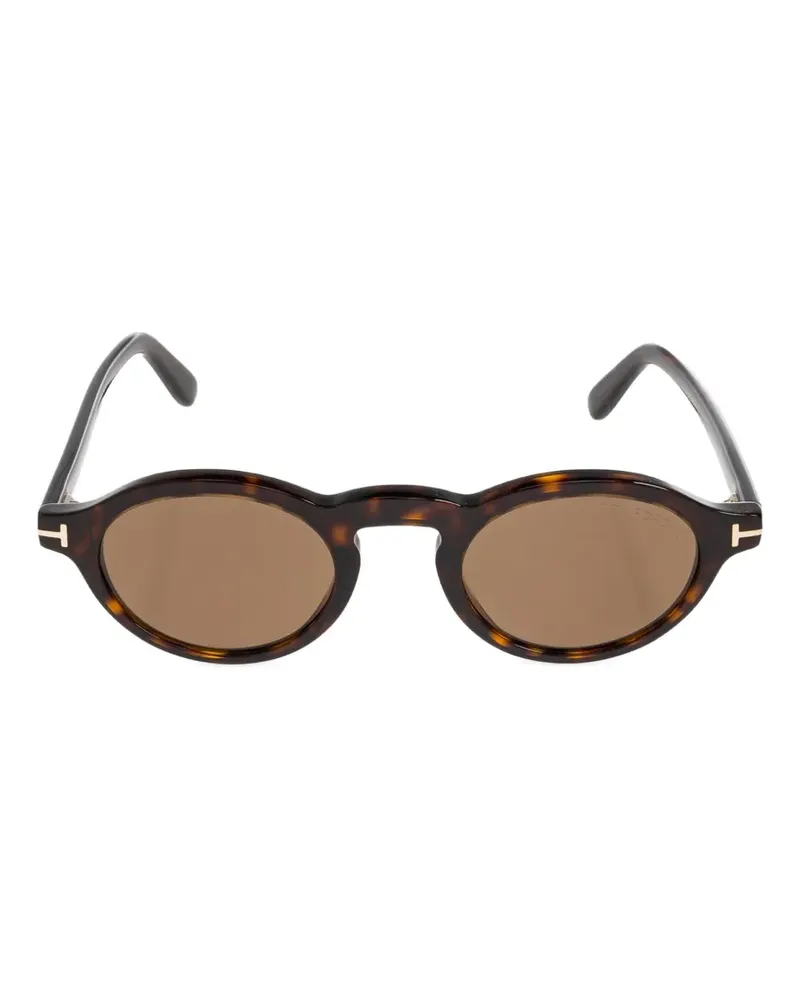 Tom Ford Aristotele round-frame sunglasses - Braun Braun