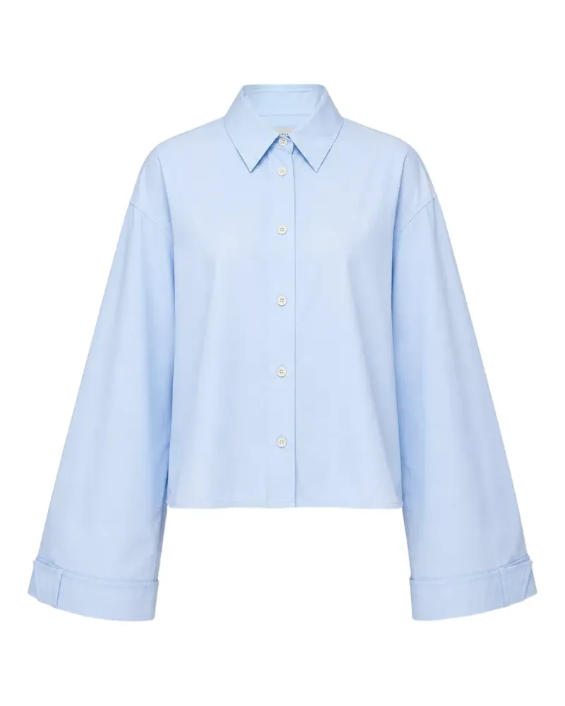 Lee Mathews Hemd mit ausgestellten Ärmeln - Blau Blau