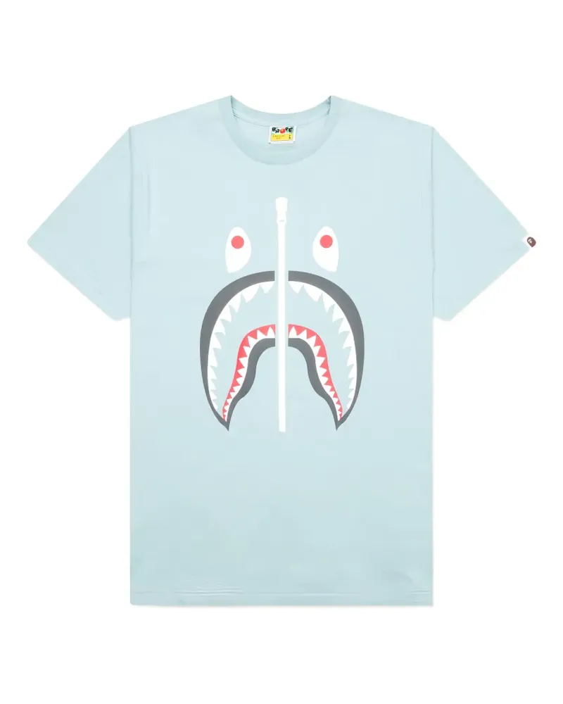 BAPE T-Shirt mit Hai-Print - Blau Blau