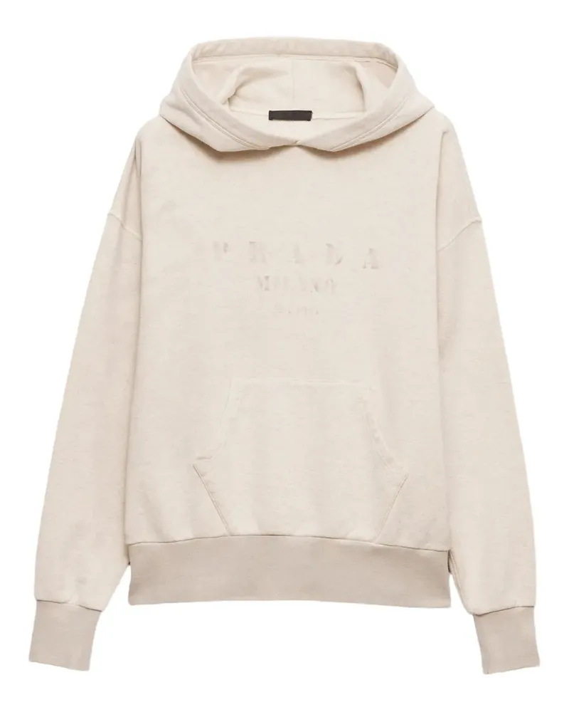 Prada Klassischer Hoodie - Weiß Weiß