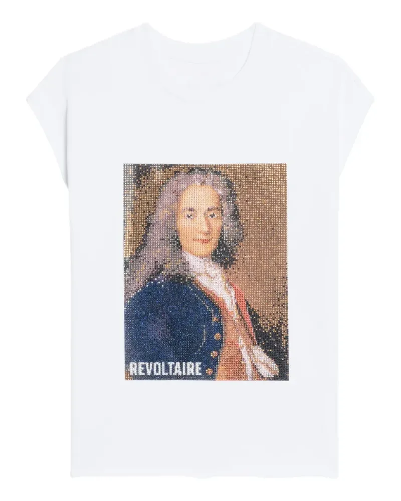 Zadig & Voltaire T-Shirt mit grafischem Print - Weiß Weiß