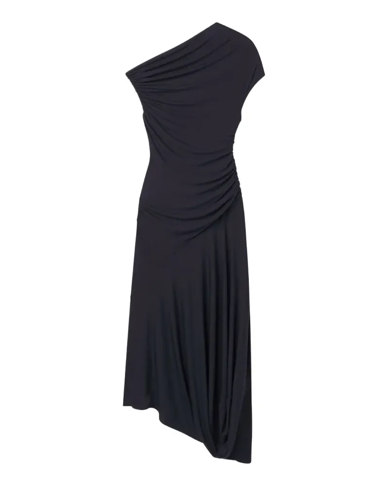 A.L.C. A C. Halle one-shoulder gathered midi dress - Blau Blau
