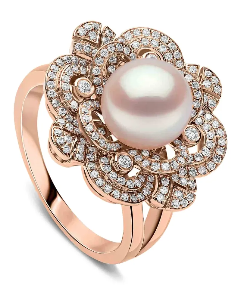 YOKO London Akoya Pearl Diamond Ring - Rosa Rosa