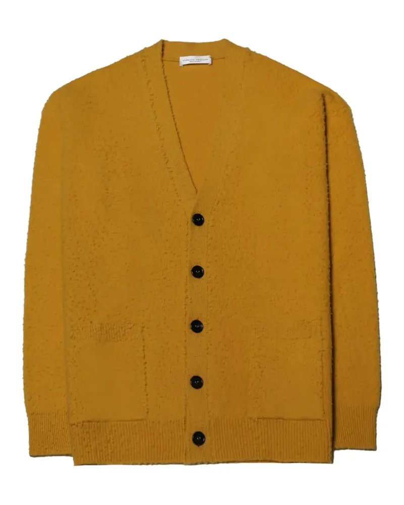 Roberto Collina bouclé-knit cardigan - Gelb Gelb