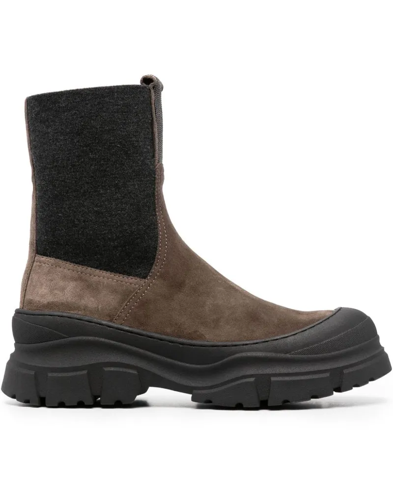 Brunello Cucinelli Verzierte Stiefeletten - Braun Braun