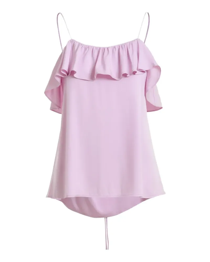 Essentiel ruffled-neck top - Violett Violett