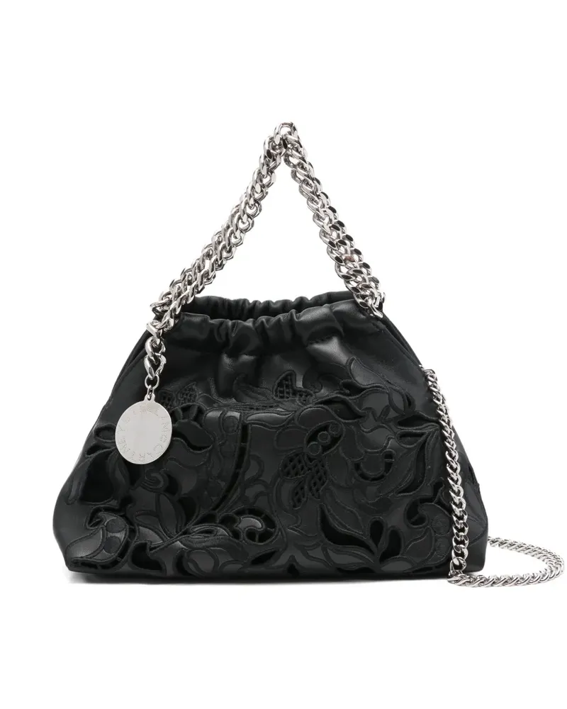 Stella McCartney floral-embellishment tote bag - Schwarz Schwarz