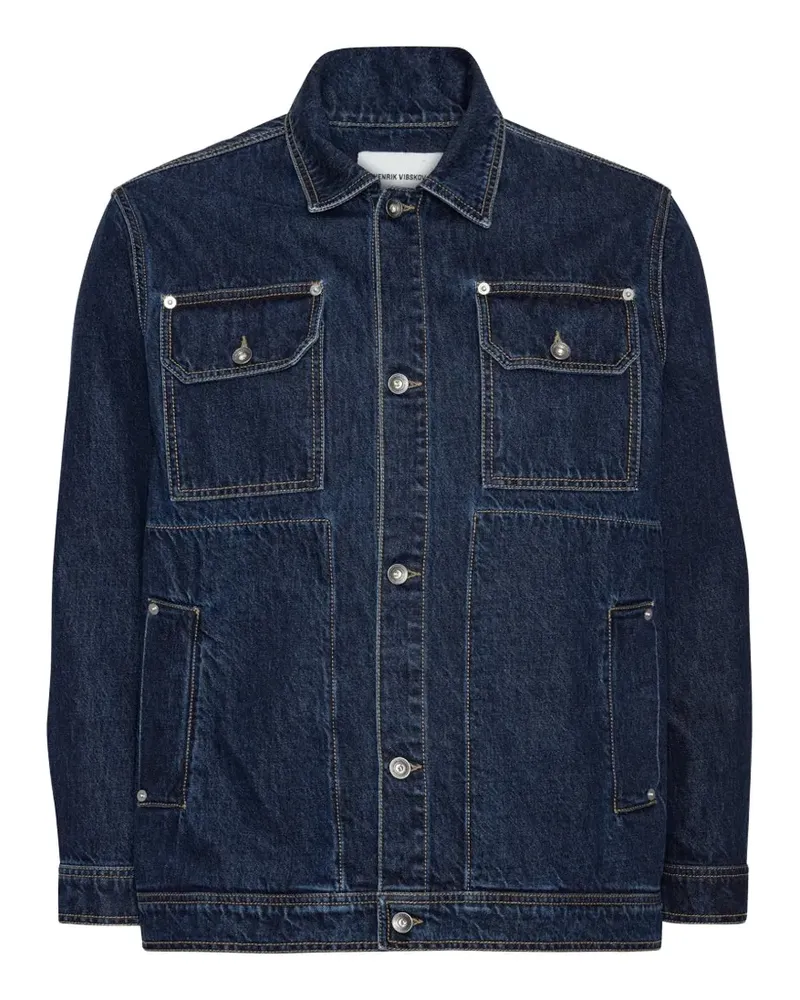 Henrik Vibskov Mads Jeansjacke - Blau Blau