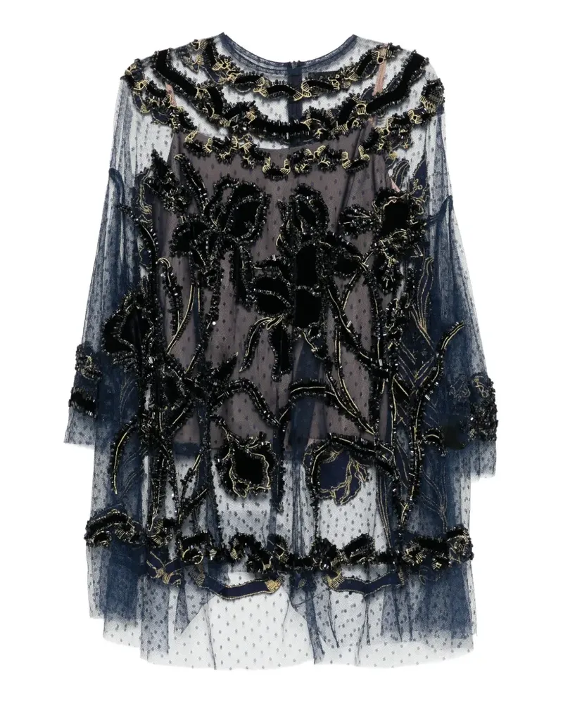 Biyan bead-embellished blouse - Blau Blau