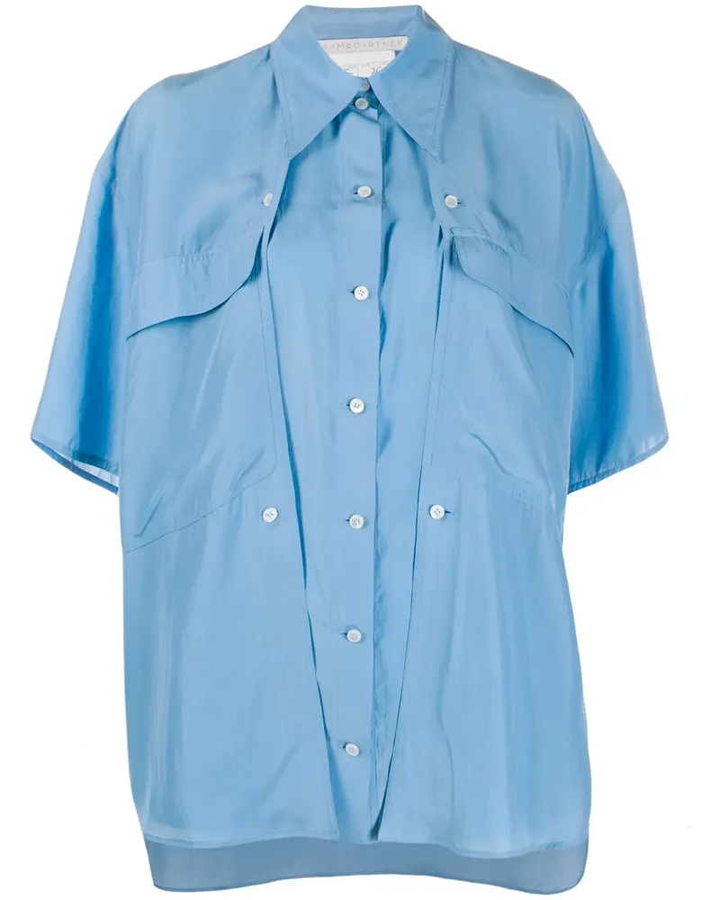 Stella McCartney Oversized-Hemd - Blau Blau
