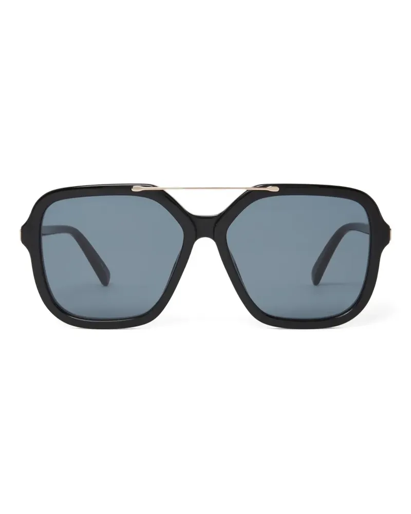 Stella McCartney Sonnenbrille mit Oversized-Gestell - Schwarz Schwarz