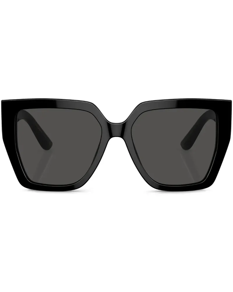 Dolce & Gabbana Sonnenbrille mit eckigem Gestell - Schwarz Schwarz
