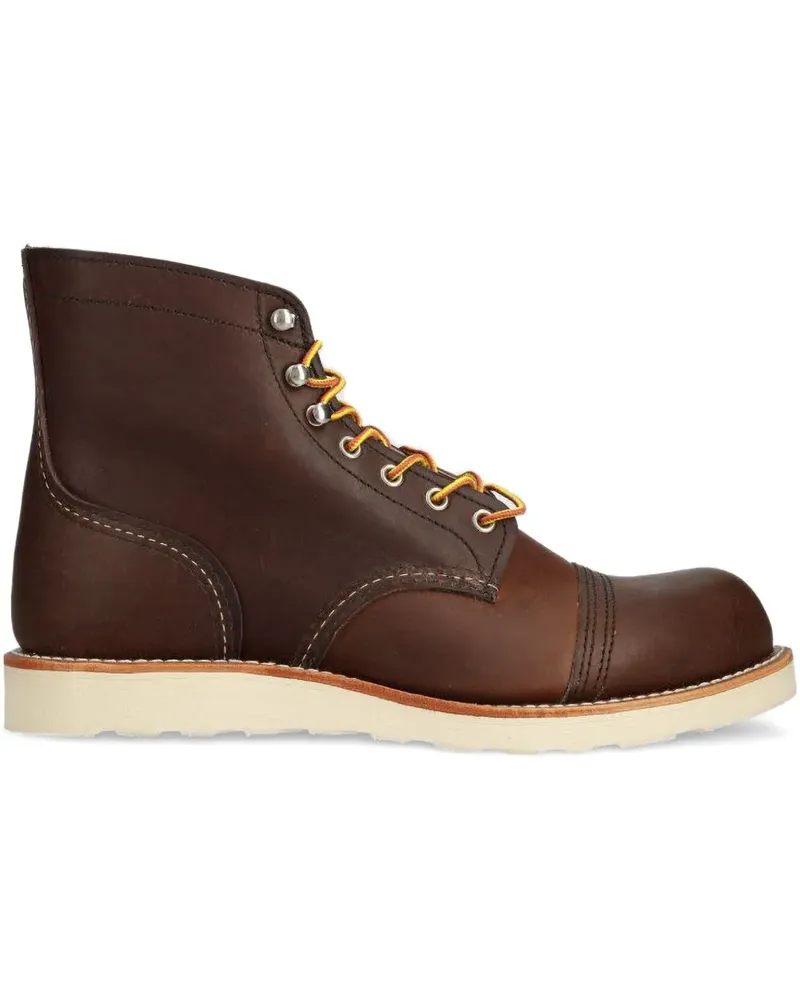 Red Wing Shoes Schnürstiefel mit angeschnittener Kappe - Braun Braun
