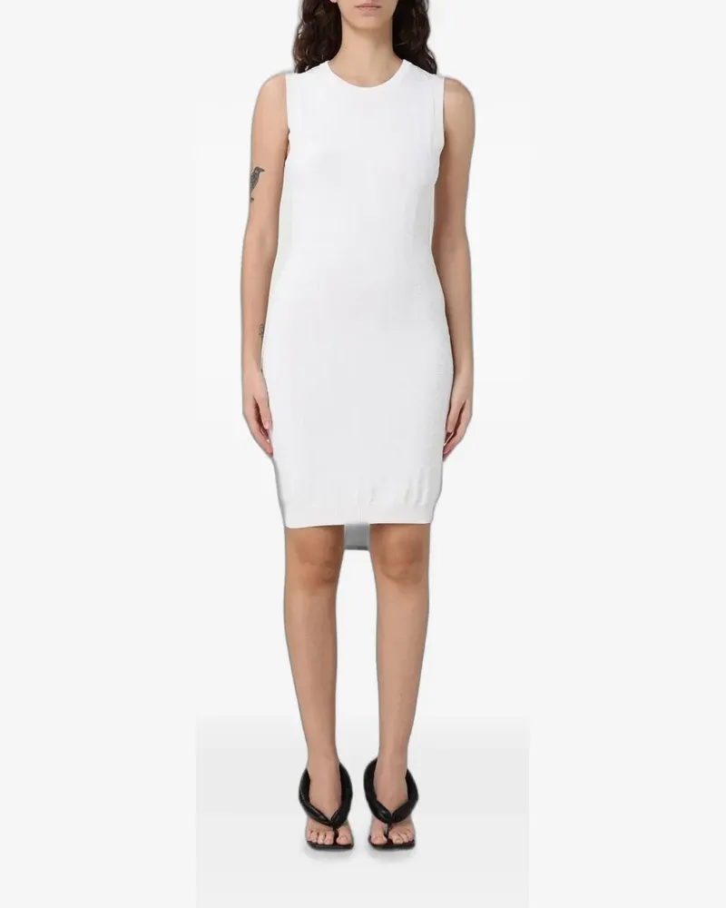Emporio Armani jacquard-knit sleeveless dress - Weiß Weiß