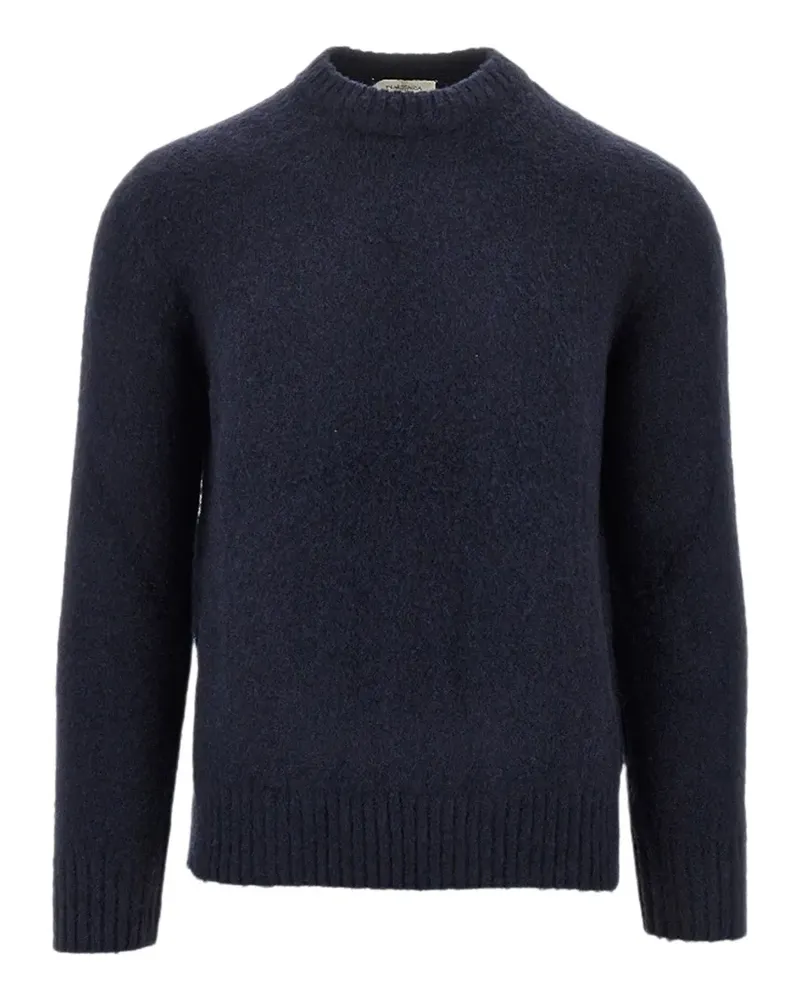 Piacenza Cashmere Pullover mit geripptem Besatz - Blau Blau