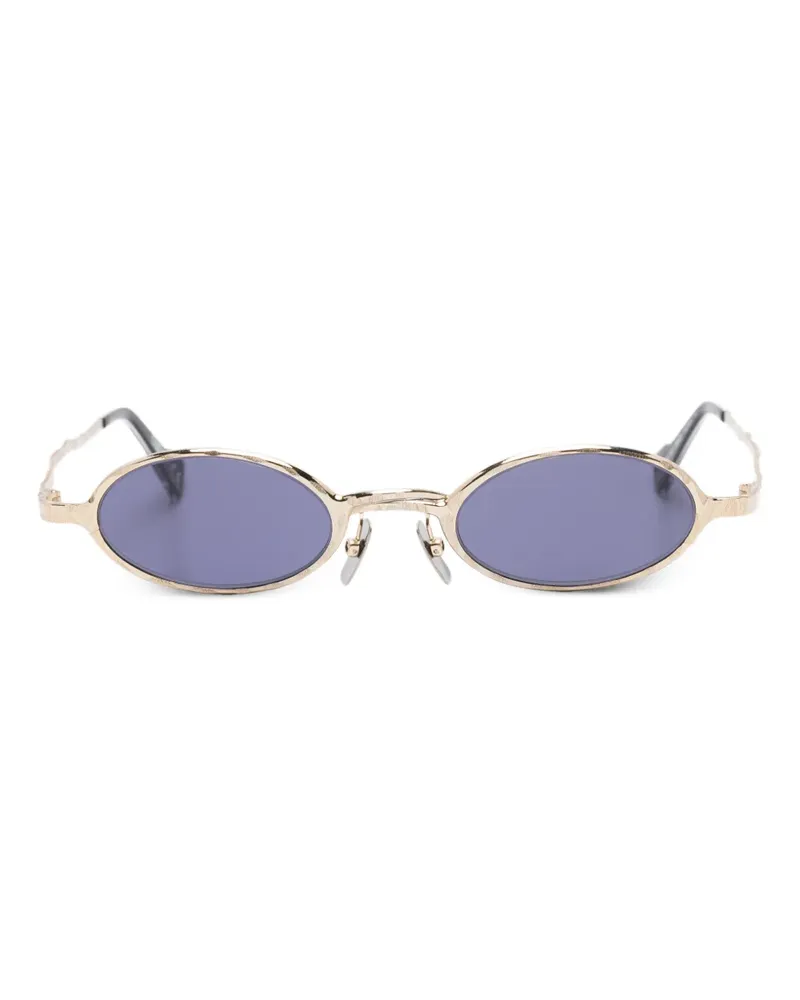 KUBORAUM Maske Z24 Sonnenbrille mit ovalem Gestell - Gold Gold