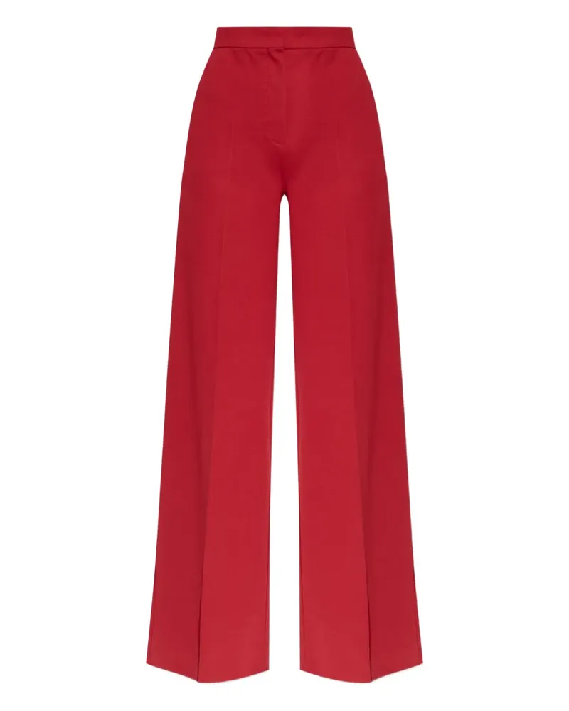 Max Mara Palazzohose mit Seitentasche - Rot Rot