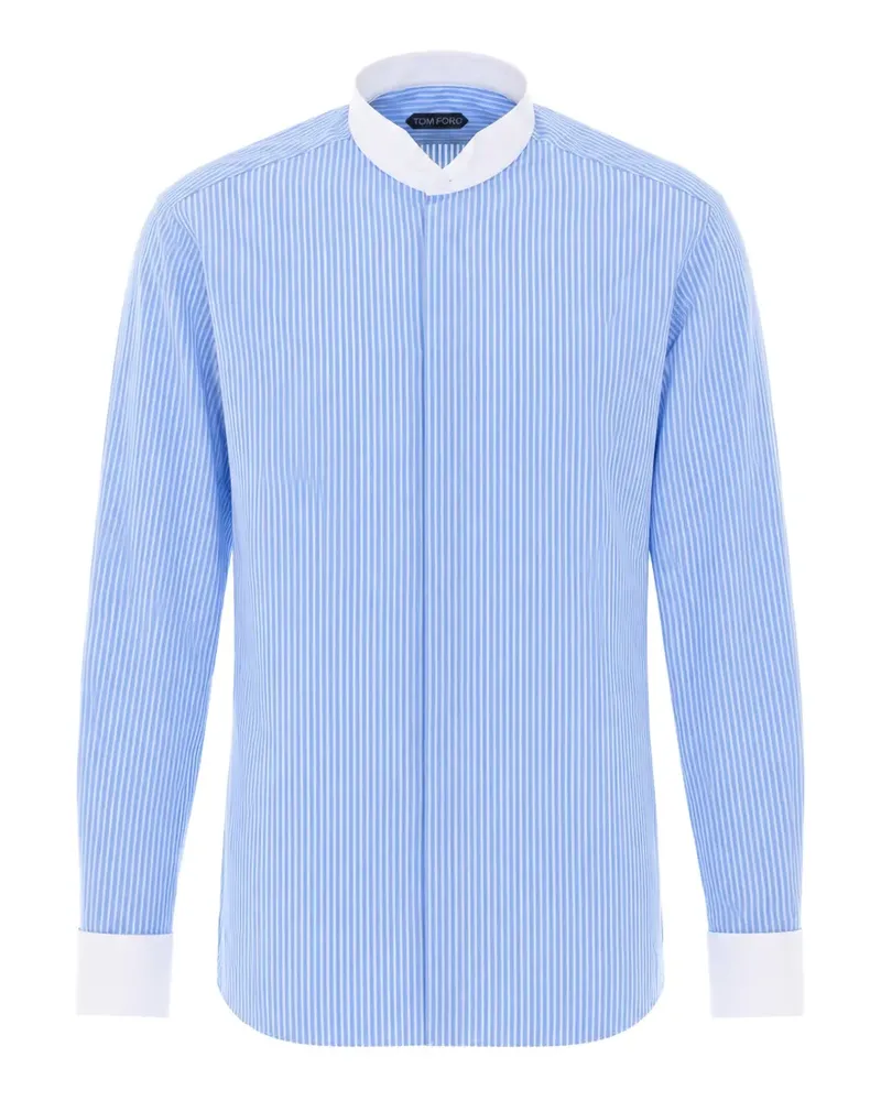 Tom Ford Gestreiftes Hemd - Blau Blau