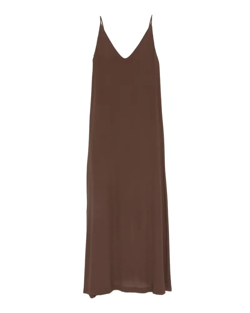 NUDE V-neck slip maxi dress - Braun Braun