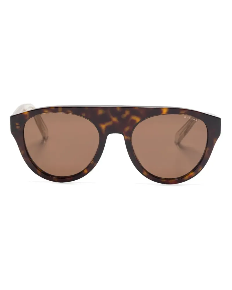 Bulgari Tubogas Sonnenbrille - Braun Braun