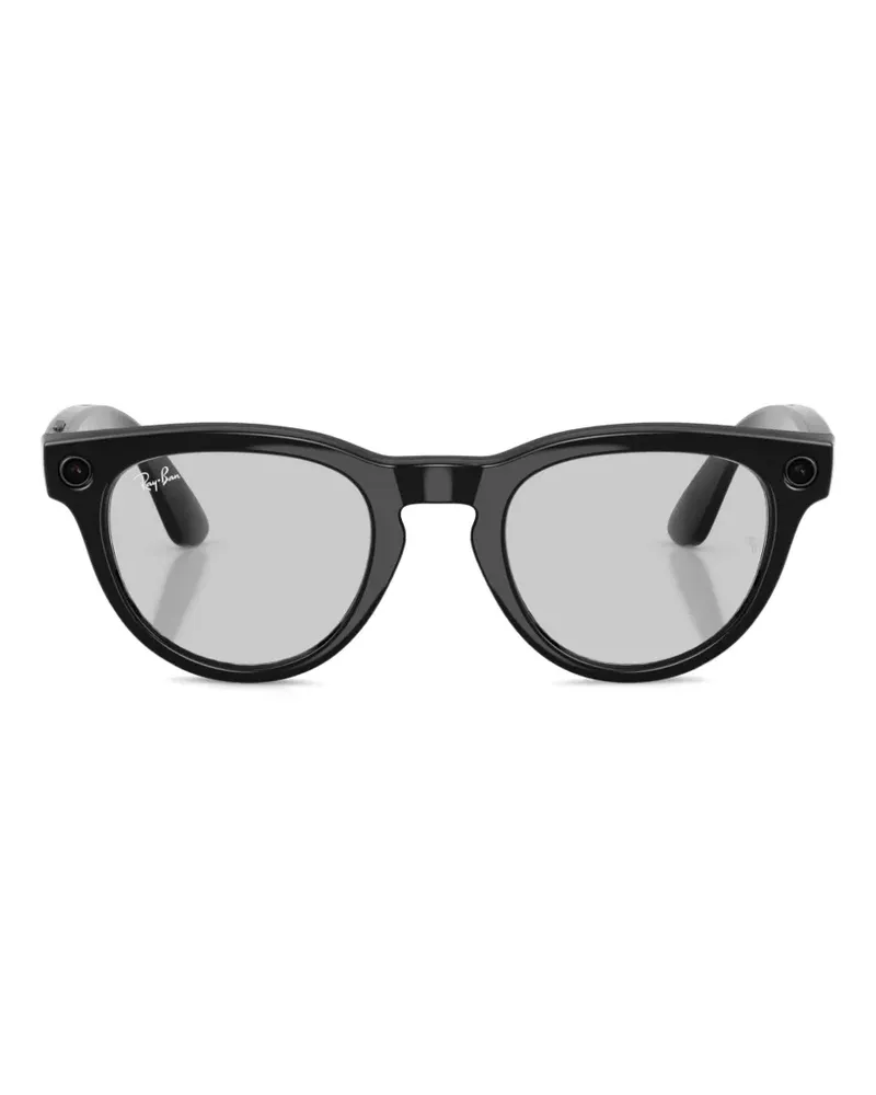 Ray Ban Headliner Meta round-frame glasses - Schwarz Schwarz