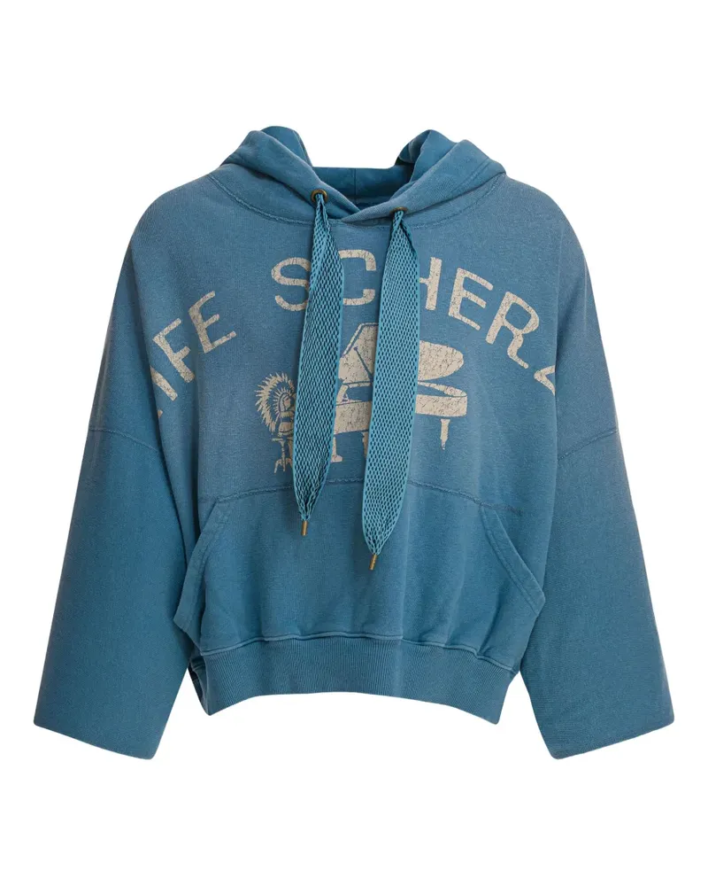 KAPITAL Hoodie mit grafischem Print - Blau Blau