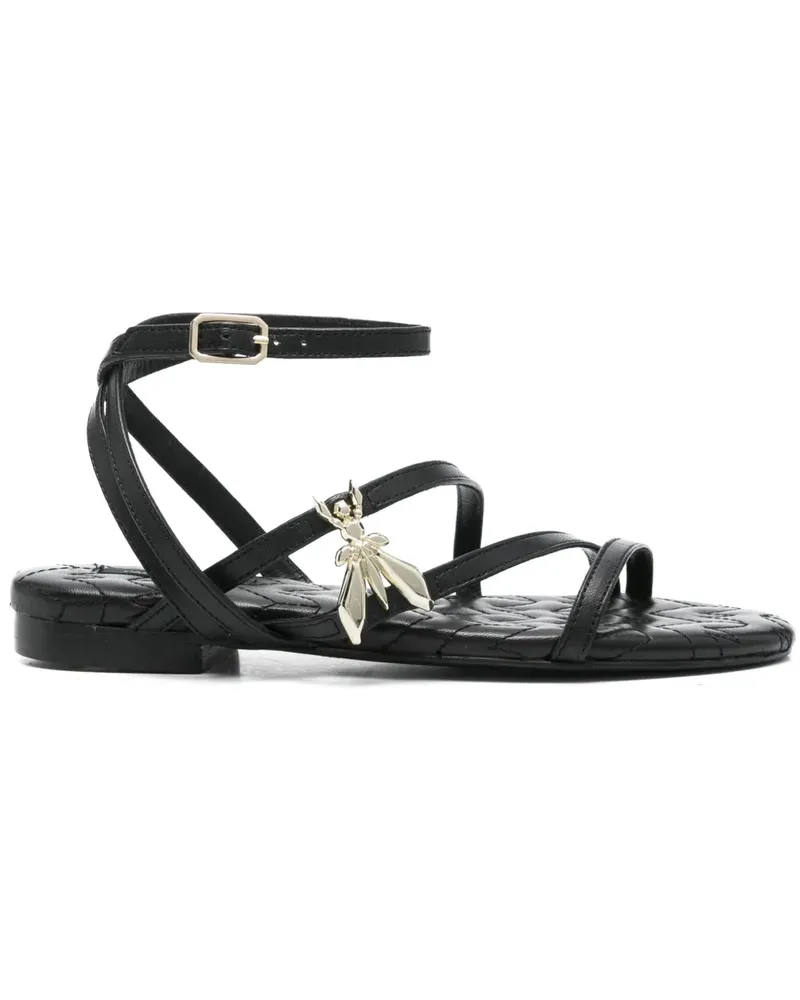 Patrizia Pepe Sandalen mit Fly-Logo - Schwarz Schwarz