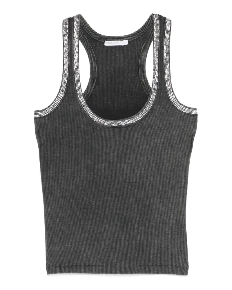 Patrizia Pepe embellished vest top - Grau Grau